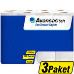 Avansas Soft Tuvalet Kağıdı 24'lü x 3 Paket Koliyle Al Kazan Avansas Soft Tuvalet Kağıdı 24'lü x 3 Paket Koliyle Al Kazan