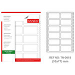 Tanex Tn-0018 Sürekli Form Etiketi 35 mm x 77 mm