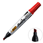 Bic 2300 Marker Kalem Kesik Uç Kırmızı