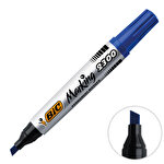 Bic 2300 Marker Kalem Kesik Uç Mavi