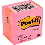 Post-it 2051P Yapışkanlı Not Kağıdı Mini Küp 51 mm x 51 mm Pembe Tonları 400 Yaprak Post-it 2051P Yapışkanlı Not Kağıdı Mini Küp 51 mm x 51 mm Pembe Tonları 400 Yaprak