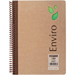 Gıpta Enviro Kraft Sert Kapaklı Spiralli Kareli Defter  21 cm x 29.7 cm 100 Yaprak Gıpta Enviro Kraft Sert Kapaklı Spiralli Kareli Defter  21 cm x 29.7 cm 100 Yaprak
