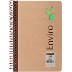 Gıpta Enviro Kraft Sert Kapaklı Spiralli Çizgili Defter 17 cm x 24 cm 100 Yaprak