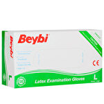 Beybi Latex Muayene Eldiveni Pudralı Large 100'lü Paket