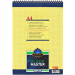 Gıpta Block Master Bloknot Kareli A4 100 Yaprak Gıpta Block Master Bloknot Kareli A4 100 Yaprak