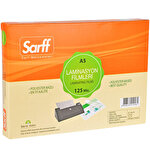 Sarff Laminasyon Filmi 125 Mikron Şeffaf 155 mm x 216 mm 100’lü Kutu