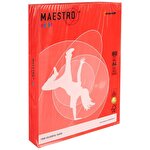 Maestro Color A4 Kırmızı Fotokopi Kağıdı 80 gr 1 Paket (500 Sayfa)