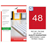 Tanex Tw-2348 Kırmızı Lazer Etiket 35 mm x 35 mm