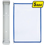 Gürsel G9101 A4 Şömiz Metal Duvar Ünitesi Set 5'li