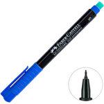 Faber-Castell 1523 Permanent Asetat Kalem Mavi S Uç