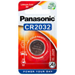 Panasonic CR2032 Lityum 3V Düğme Pil Tekli Paket Panasonic CR2032 Lityum 3V Düğme Pil Tekli Paket