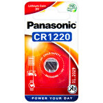 Panasonic CR-1220EL/1B Lityum Düğme Pil 3 Volt Tekli Paket