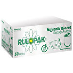 Rulopak Sensörlü Hijyenik Klozet Kapağı Rulosu 50'li