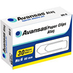 Avansas Mega Ataş 60 mm No: 6 30'lu Paket