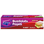 Parex Buzdolabı Poşeti Büyük Boy 30 x 45 cm 15'li Paket