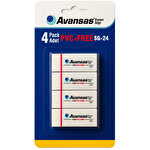 Avansas SG-24 Orta Boy Beyaz Silgi 4'lü Paket Avansas SG-24 Orta Boy Beyaz Silgi 4'lü Paket