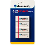 Avansas SG-20 Büyük Boy Beyaz Silgi 4'lü Paket Avansas SG-20 Büyük Boy Beyaz Silgi 4'lü Paket