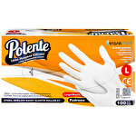 Polente Latex Muayene Eldiveni Pudrasız Large 100'lü Paket