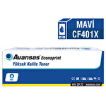 Avansas Econoprint CF401X & Canon CRG-045H Mavi Muadil Toner