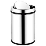 Rulopak Döner Kapaklı Paslanmaz Çöp Kovası 27 lt