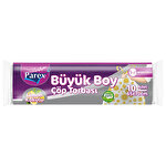 Parex Çöp Torbası Büyük Boy 65 cm x 70 cm Beyaz Limon Kokulu Büzgülü 10'lu Paket Parex Çöp Torbası Büyük Boy 65 cm x 70 cm Beyaz Limon Kokulu Büzgülü 10'lu Paket
