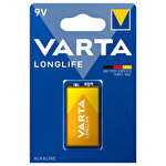 Varta Longlife Alkalin 9V Pil Tekli Paket