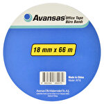 Avansas Ay18 Büro Bandı 18 mm x 66 m Tekli Avansas Ay18 Büro Bandı 18 mm x 66 m Tekli