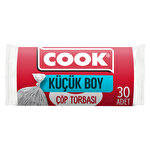 Cook Çöp Torbası Küçük Boy 40 cm x 47 cm Beyaz 30'lu Paket