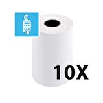 Exacompta Receipt Roll 18 m, 12 mm core, 55 gsm Thermal Paper 57 mm x 40 mm Pack of 10