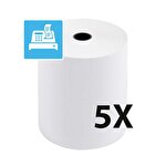 Exacompta Receipt Roll 72 m, 12 mm core, 48 gsm Thermal Paper 80 mm x 70 mm Pack of 5
