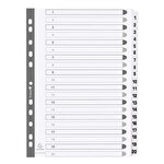 Exacompta A4 Mylar Index Divider 1-20 White 