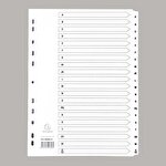 Exacompta A4 Mylar Index Divider A-Z White 
