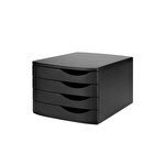 Jalema Resolution 4-Drawer Desktop Unit 375 x 300 x 216 mm Black