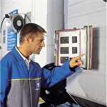 Tarifold A4 Wall Mount Display Unit Light Grey with 10 Assorted Coloured Pockets