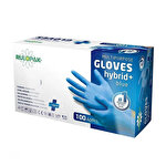 Rulopak Disposable Powder Free Gloves Blue Size Medium Pack of 100