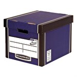 Fellowes Bankers Box® Premium 726 Presto™ Tall Cardboard Storage Box Blue