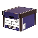 Fellowes Bankers Box® Premium 725 Presto™ Classic Cardboard Storage Box Blue