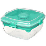 Sistema® Salad Max TO GO™ Clear with Mint Lid 1.63 L