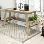 Teknik Baylor Trestle Desk in Sonoma Effect