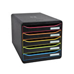 Exacompta Modulo Big Box Plus Harlequin Black Desk Drawers