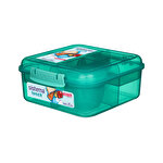Sistema® Bento Cube TO GO™ with Yoghurt Pot 1.25L Green