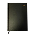 ValueX 2024 A5 Diary Day-Per-Page Appointment View Black Ribbon Marker
