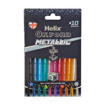 Oxford Pens Metallic Colours Pack of 10