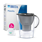 BRITA Marella Water Filter Jug Graphite 2.4L incl. 2 Maxtra Pro Cartridges