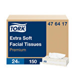 Tork Extra Soft Facial Tissue 150 Sheets White Case of 24