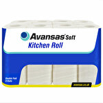 Avansas Soft Kitchen Roll 2-ply 10.8 m Pack of 8
