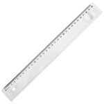 Ark Shatterproof Ruler with Magnifier 30 cm Clear