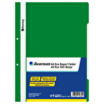 Avansas Eco A4 Plastic Report File Green Pack of 50