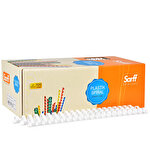 Sarff Plastic Binding Spine 14 mm White Box of 100