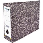 Avansas A5 Lever Arch File Cardboard 75 mm 2-Ring Black/Brown